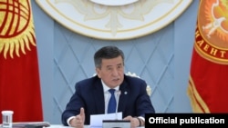 Президент Кыргызстана Сооронбай Жээнбеков.