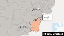 ولایت پکتیکا در نقشه افغانستان