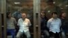 Подсудимые по делу об убийстве Анны Политковской. Сергей Хаджикурбанов - справа с краю
