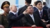 Президент России Владимир Путин и его лидер Северной Кореи Ким Чен Ын во время встречи на космодроме «Восточный». Россия, Дальний Восток, 13 сентября 2023 года