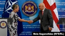 როუზ გიოტმიოლერი და დავით დონდუა. თბილისი, 2018 წლის 21 სექტემბერი 
