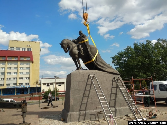 Адзіны помнік Гедзіміну ў Беларусі сёлета паставілі ў Лідзе