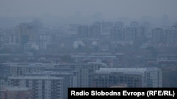 Архива: Скопје - високо ниво на аерозагадување во главниот град на Северна Македонија. 