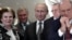 Валентина Терешкова, Вячеслав Володин, Владимир Путин, Владимир Жириновский и Геннадий Зюганов, коллаж