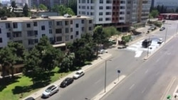 Karantin günlərində Bakı küçələri dezinfeksiya edilir