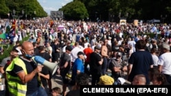 Proteste la Berlin, 29 august 2020.