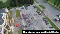 Фото с митинга на сайте "Марийской правды"