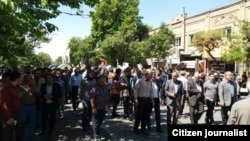 تصاویر دریافتی از اعتراض‌ها به طرح انتقال اداره کل راهداری سمنان از شاهرود