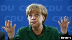 German Chancellor and Christian Democratic Union (CDU) party leader Angela Merkel (file photo)