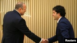 Президент Грузии Георгий Маргвелашвили и спикер парламента Ираклий Кобахидзе