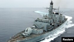 File photo - HMS Montrose of UK Royal Navy.