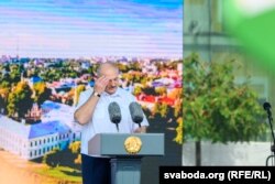 Падчас пратэстаў 2020 году Аляксандар Лукашэнка прыехаў у Горадню, 22 жніўня 2020