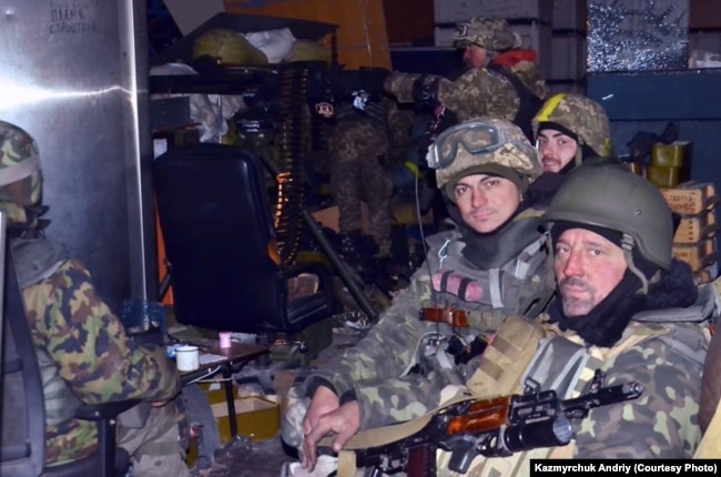 «Кіборги» у Донецькому аеропорту, грудень 2015 року. Фото Андрія Казмирчука