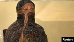 Asia Bibi, a Pakistani Christian woman who has been sentenced to death for blasphemy. (file photo)