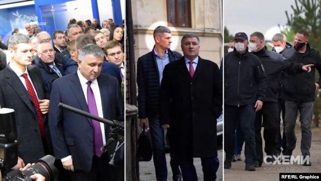 Навіть авто, яке возить охоронця Авакова, який супроводжує його майже на всіх публічних заходах, теж має номерні знаки прикриття