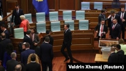 Pamja nga seanca e 5 marsit në Kuvendin e Kosovës, kur dështoi procedura e zgjedhjes së presidentit.