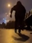 Iran - people take cover from gunfire during protests in Mashhad, January 8 - screen grab 