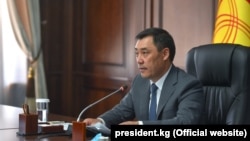Acting Kyrgyz President Sadyr Japarov (file photo)