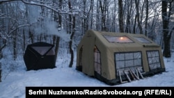 Ուկրաինա - Ջեռուցվող վրաններ Կիևում, 16-ը հունվարի, 2026թ.