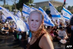 Premierul Netanyahu este în centrul nemulțumirilor protestatarilor israelieni. Imagine din 24 iulie, Ierusalim.