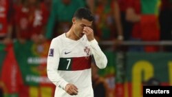 Португалець Кріштіану Роналду після вибуття Португалії з Чемпіонату світу, 10 грудня 2022 року 