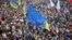 Прапор ЄС під час Віче на Майдані Незалежності, 25 листопада 2013 року (архівне фото)