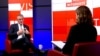 Nenad Rashiq gjatë intervistës për Radion Evropa e Lirë në Prishtinë.