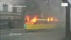 Дар Одесса трамвай бо мусофиронаш оташ гирифт