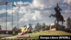 Tiraspol. Pregătiri pentru sărbătorirea, pe 2 septembrie, a 30 de ani de la secesiunea regiunii transnistrene de Republica Moldova
