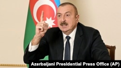 Президент Азербайджана Ильхам Алиев, декабрь 2020 г.