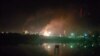 An explosion hits the oil refinery in Brod, Northern Bosnia.