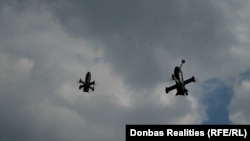 Drone-interceptor P1-Sun, la un poligon din nordul Ucrainei, 25 martie 2026