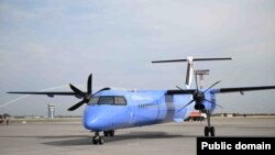 Кыргызстан сатып алган Dash 8 Q400 учагы.