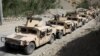 AFGHANISTAN -- Afghan Commando forces armoured convoy leaves toward the front line, at the Ghorband District, Parwan Province Afghanistan June 29, 2021. 