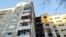 A view shows a damaged apartment building following what local authorities called a Ukrainian drone attack in Kursk, Russia, on April 15. 