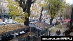 Armenia -- A street in Vanadzor, November 5, 2018.