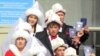 Kyrgyzstan - a mass wedding in Bishkek. screen grab for roundup 