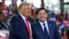 U.S. President Donald Trump (left) and Secretary of State Marco Rubio 