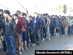 Migranti u 'Vučjaku' 29.novembra