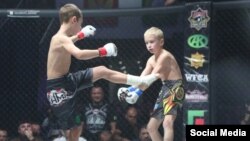 9-летний Зелимхан Кадыров на ринге