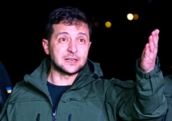 Volodimir Zelenski, vizitând navele astăzi.