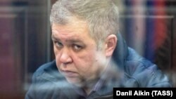 Aleksandr Mamontov attends a court hearing in Kemerovo on May 26.