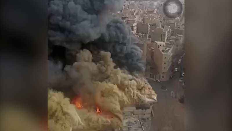 Massive Fire Rips Through Tehran Market