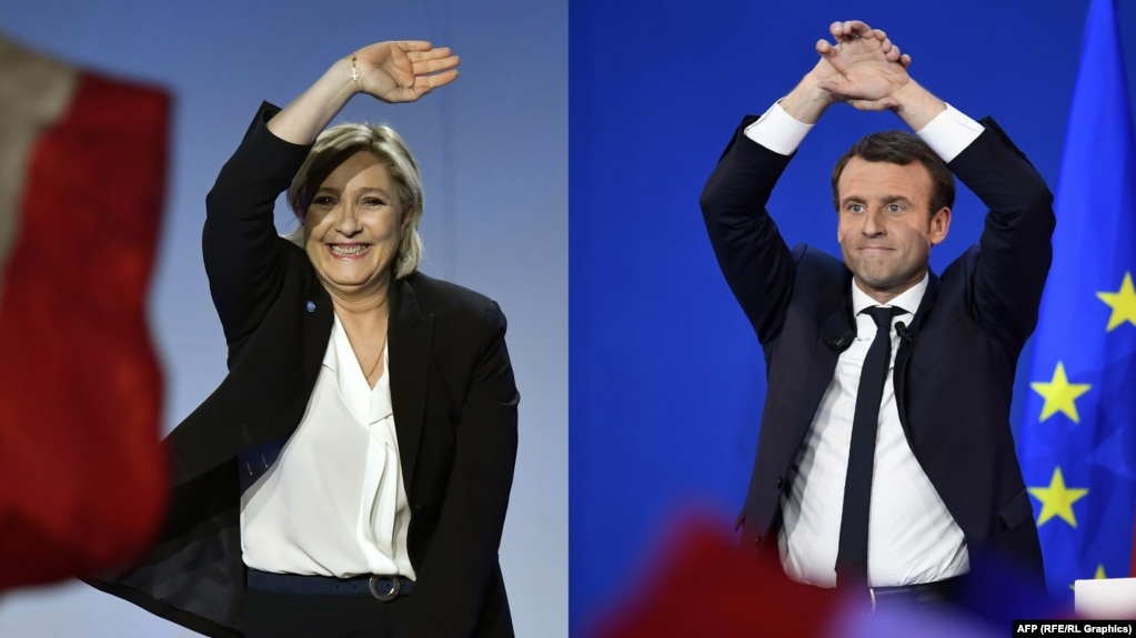 Francezii vor avea de ales în turul al doilea al alegerilor prezidențiale, din 24 aprilie, între Emmanuel Macron și candidata de extremă-dreapta Marine Le Pen, într-o reeditare a „finalei” din 2017.