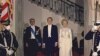 محمد رضا پهلوی، شاه سابق ایران در کنار ریچارد نیکسون، رییس جمهوری وقت آمریکا