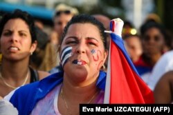 Демонстрация в поддержку кубинских протестов в Майями, США, 11 июля 2021 года