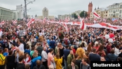 Tens of thousands of Belarusians protested against the official results of the election in August 2020 giving Alyaksandr Lukashenka another term.