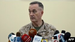 The commander of the international coalition in Afghanistan, General Joseph Dunford