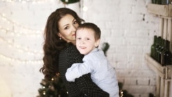 Anastasia Smirnova with her severely epileptic son, Vanya.