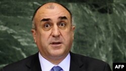 U.S. -- Azerbaijan's Foreign Minister Elmar Mammadyarov addresses the Millennium Development Goals Summit at the United Nations headquarters in New York, 20Sep2010